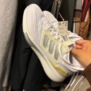 Adidas eq21 white running shoe